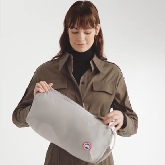 New! 🪿🇨🇦🏔️ CANADA GOOSE Alliston Hooded Down Parka in Moonstone Grey Small - Picture 6 of 7